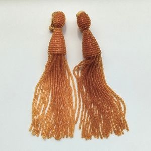 Oscar de la Renta Tassel Earrings
